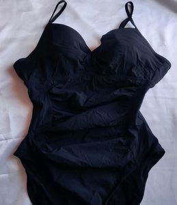 Black Padded Bodysuit Partywear Top