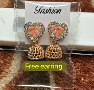 Sale Heart 💓 Jhumka Earrings with gloves