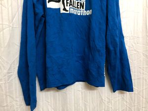 Blue Running Long Sleeve T Shirt