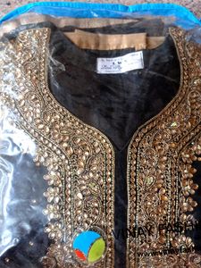 Z Black Wedding Kurti Dupatta Set