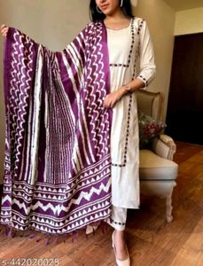 Womens Cotton Straight Kurti with Pant❤️😍