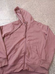 Roadster Womens Mauve Zip-Up Hoodie, M SIZE