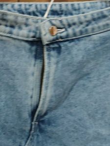 Denim Cutout Shorts