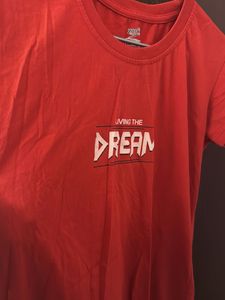 Red &#39;Living The Dream&#39; Tee