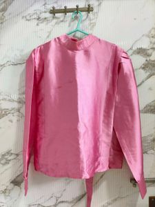Pink High Neck Tunic