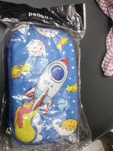 Cute Rocket Pencil Case