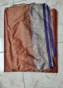 Orange and Purple Saree