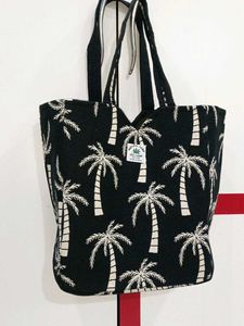 Palm Print Tote Bag