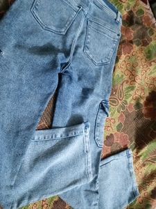 Light Wash Cargo Jeans