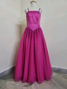 Elegant Pink Party Gown