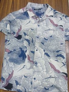 Floral Print Shirt Zudio Size- S