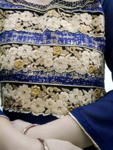 Gorgeous Blue Embroidered Anarkali Suit