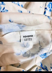 Savana Blue Floral Print Sundress