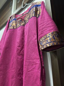 Elegant Pink Kurta dupatta leggings set