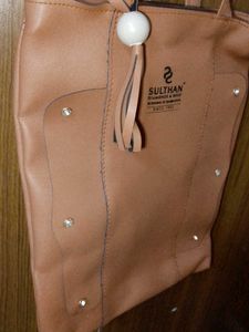 Sultan Tan Faux Tote Bag