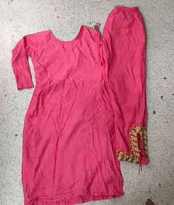 Pink Embroidered Kurta Set