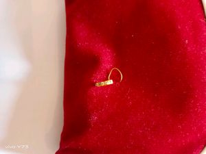 18 Carat Gold Or goldplated Nose Pin