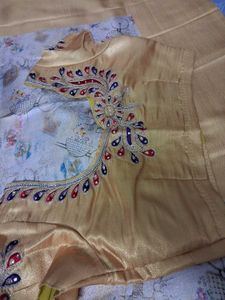 Banaras Silk Saree With Readymade Blouse