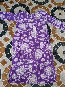 pure cotton Floral Print Kurta