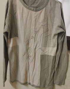 Embroidered Long Sleeve Top