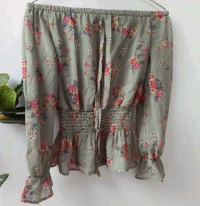 Floral Korean Top