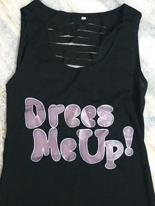 🕷Black 'Dress Me Up' Tank Dres