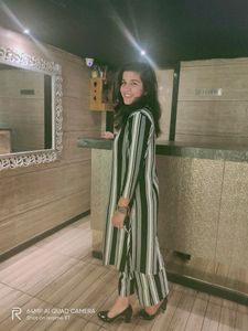 Three Piece including one inner with matching plazo and shrug used 2-3 times .. still looks like new L size without any flaws