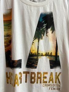 White Tee With Graphic Design