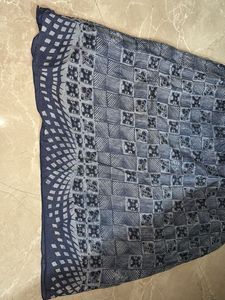 Elegant Navy Print Dress