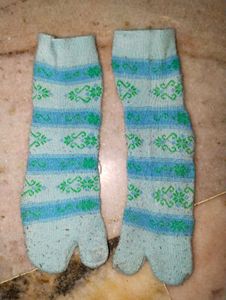 Used Sky Blue Socks Pair
