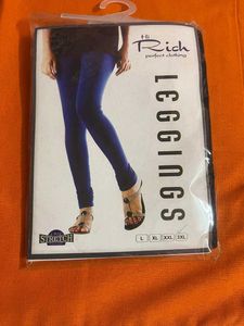 Rich Black Leggings -XXL