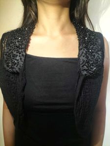 Black Sequined Coat