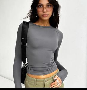 Grey Long Sleeve Top