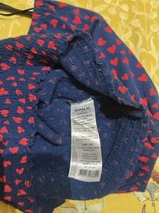Heart Print Crop Top