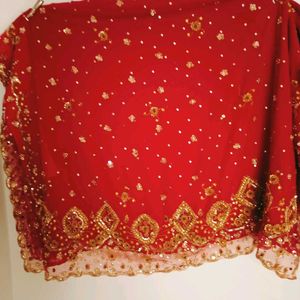Heavy Embroidered Saari With Blouse