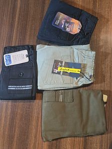 Black Cargo 6 Pocket Pants - New