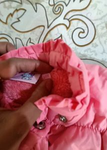 Pink &#39;Charming Kitty&#39; Puffer Jacket