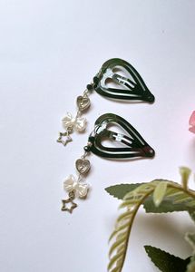 Coquette Heart Hair Clips (2pcs)