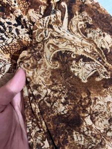 Brown Print Dress