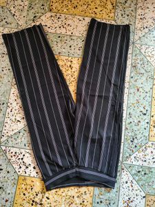 Korean Striped Black Pants