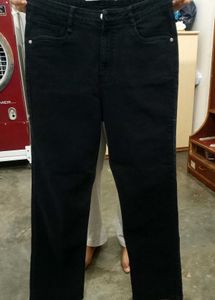 Black Straight Leg Jeans