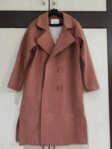 Elegant Pink Trench Coat