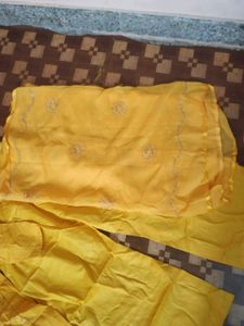 Beautiful Kurti With Plazo Dupatta 🟨