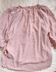Peach Flounce Top