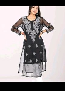 New Lucknowi chikankari Kurti Without Inner..