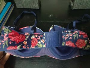 Floral Satin Bra