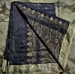 Beautiful Lavender Colour Banarasi Silk Sar