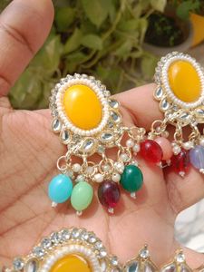 Multi Colour Kundan Choker Set