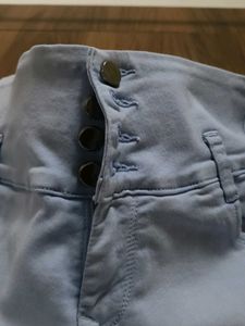 high waist Light Blue Denim Jeans