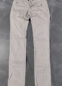 Men&#39;s Cream Color Cotton Pants